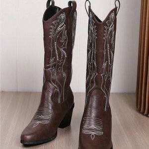 Brown Cowboy Women's Boots